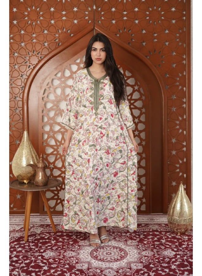 افندينا  جلابية كلاسيكية بلمسة عصريةEW-01 - Image 3